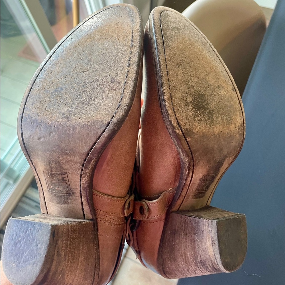 Frye Tan Heeled Boots - Picture 8 of 12